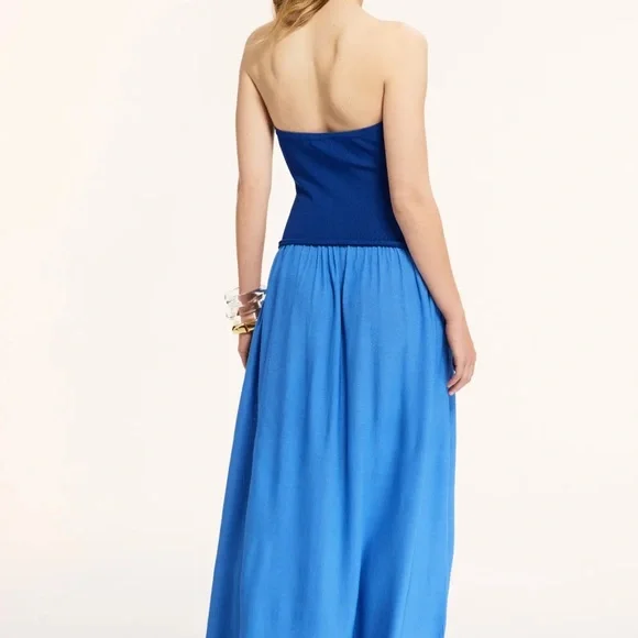 NWT Strapless Soglio Dress Solid & Striped - Picture 3 of 10